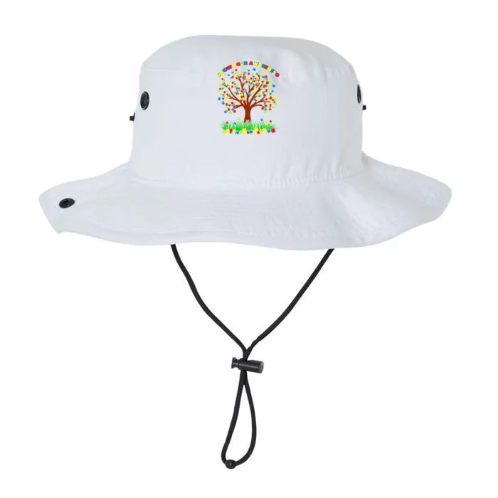 Autism Awareness Day Puzzle Tree Support Autistic Needs Gift Legacy Cool Fit Booney Bucket Hat