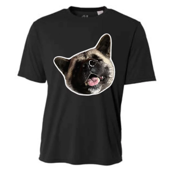 American Akita Dog Lover Design Akita Inu Head Tilt Cooling Performance Crew T-Shirt