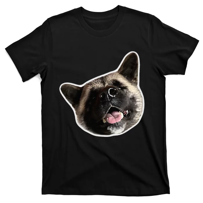 American Akita Dog Lover Design Akita Inu Head Tilt T-Shirt