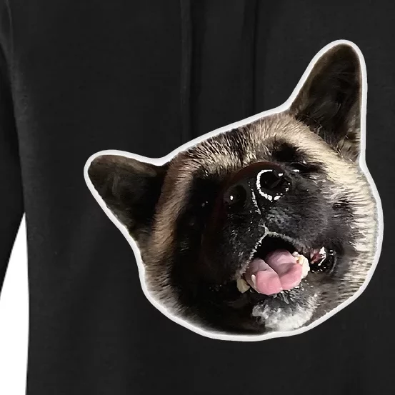 American Akita Dog Lover Design Akita Inu Head Tilt Women's Pullover Hoodie