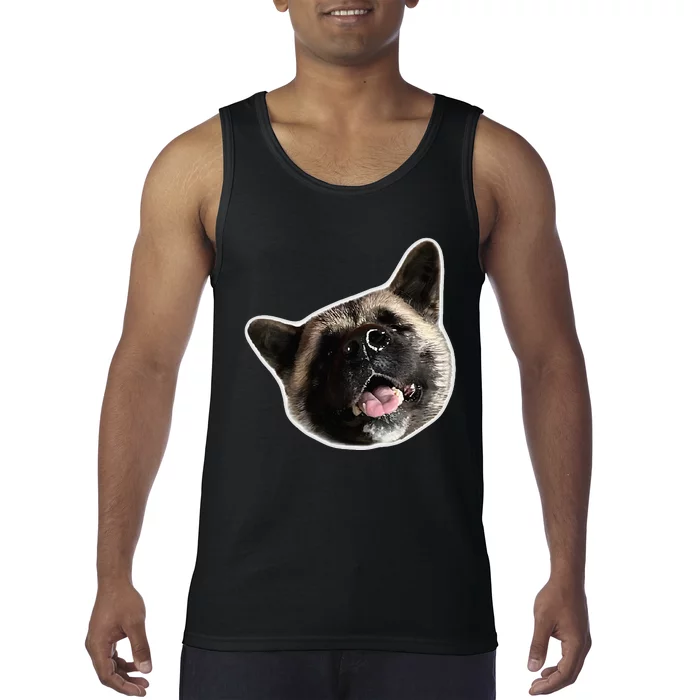 American Akita Dog Lover Design Akita Inu Head Tilt Tank Top