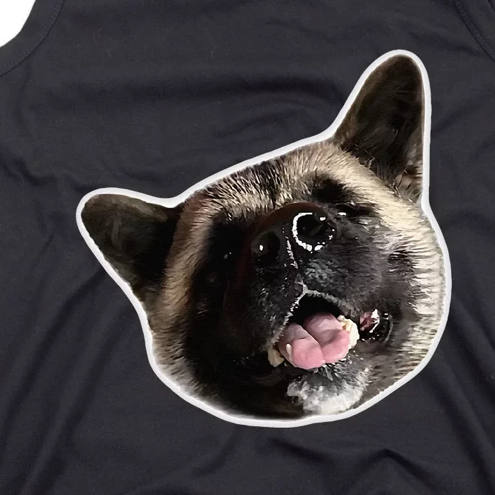 American Akita Dog Lover Design Akita Inu Head Tilt Tank Top