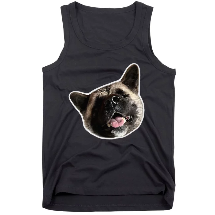 American Akita Dog Lover Design Akita Inu Head Tilt Tank Top