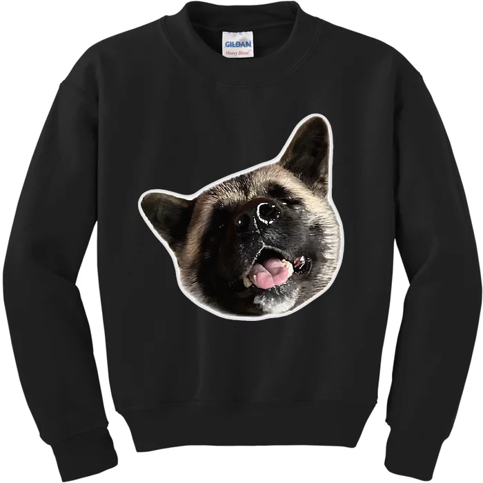 American Akita Dog Lover Design Akita Inu Head Tilt Kids Sweatshirt