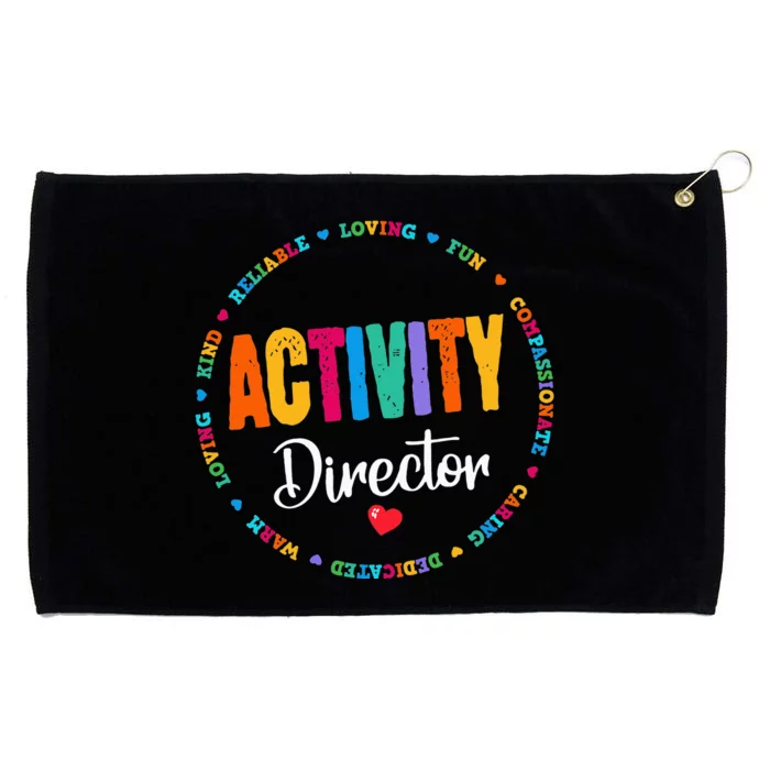 Awesome Activity Director Rock Activity Professionals Week Grommeted Golf Towel