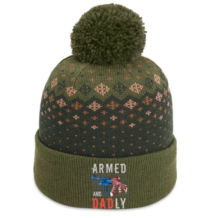 Armed And Dadly Funny Deadly Father Gifts For Fathers Day The Baniff Cuffed Pom Beanie