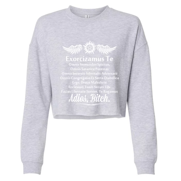 Adios Cropped Pullover Crew