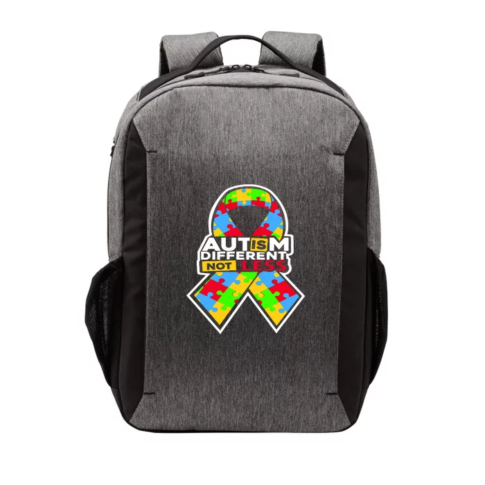 Autism Awareness Different Not Less Puzzle Ribbon Vector Backpack