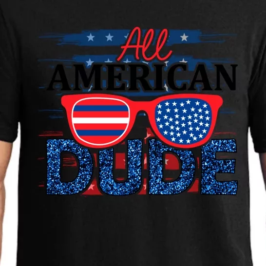 All American Dude 4th Of July Clothes And Accessories Great Gift Pajama Set