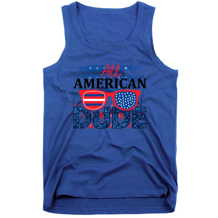 All American Dude 4th Of July Clothes And Accessories Great Gift Tank Top