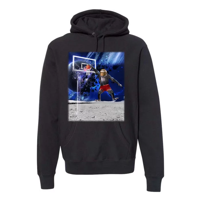 Air Ape Dunking Basketball Monkey Premium Hoodie