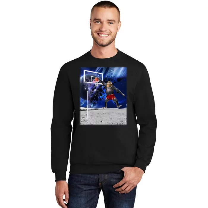 Air Ape Dunking Basketball Monkey Tall Sweatshirt