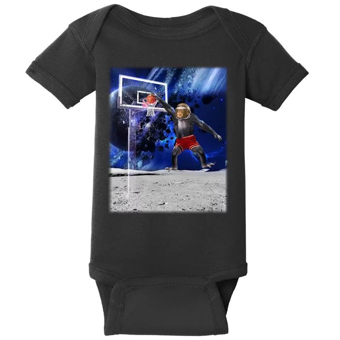 Air Ape Dunking Basketball Monkey Baby Bodysuit