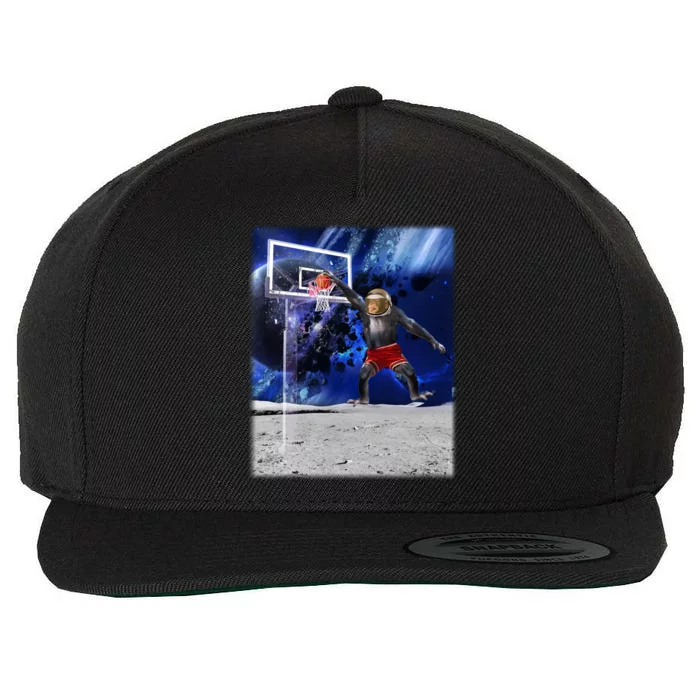 Air Ape Dunking Basketball Monkey Wool Snapback Cap