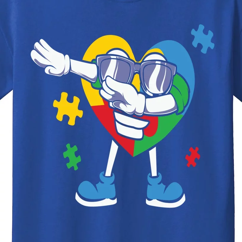 Autism Awareness Dabbing Puzzle Great Gift Kids T-Shirt