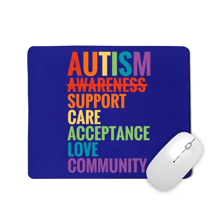 Autism Awareness Day Support Care Acceptance Ally Cute Gift Mousepad