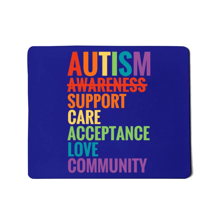 Autism Awareness Day Support Care Acceptance Ally Cute Gift Mousepad