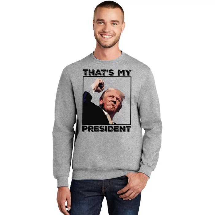 Assassination Attempt Donald Trump Fist Pumping Trump Bleeding Trump Tall Sweatshirt