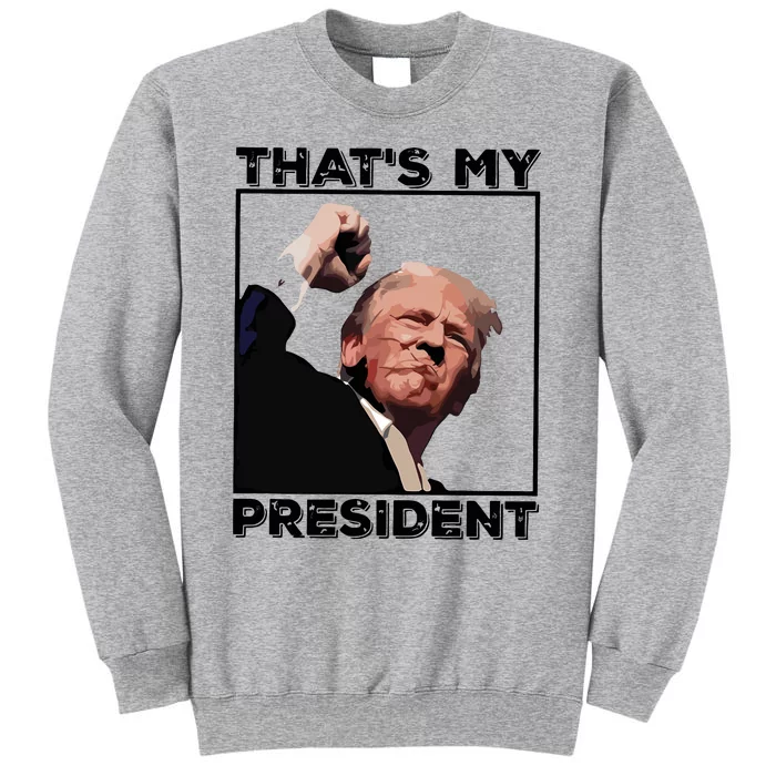 Assassination Attempt Donald Trump Fist Pumping Trump Bleeding Trump Tall Sweatshirt