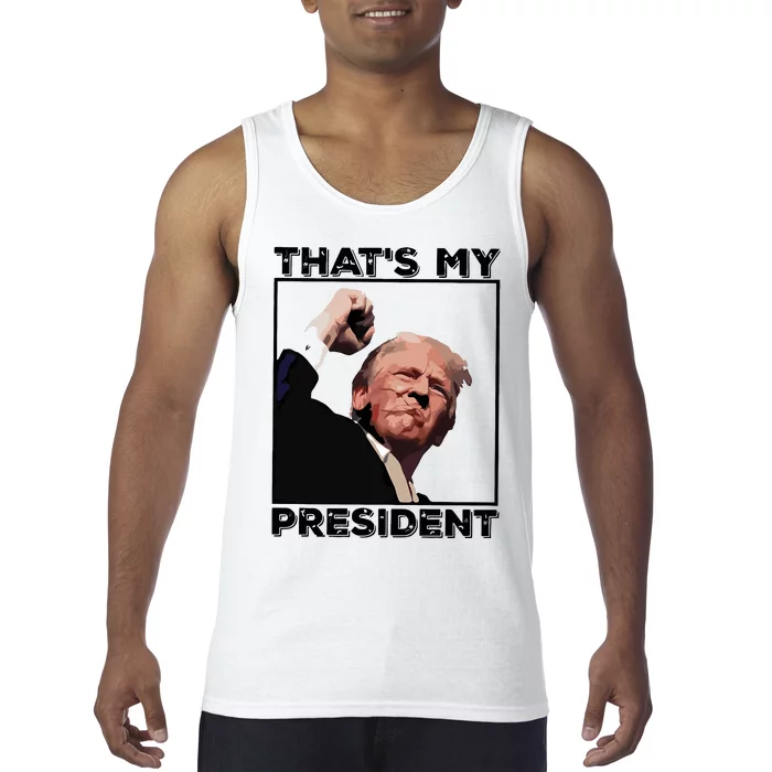 Assassination Attempt Donald Trump Fist Pumping Trump Bleeding Trump Tank Top