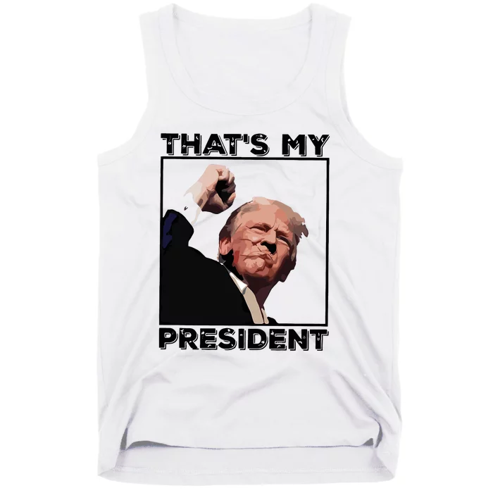 Assassination Attempt Donald Trump Fist Pumping Trump Bleeding Trump Tank Top