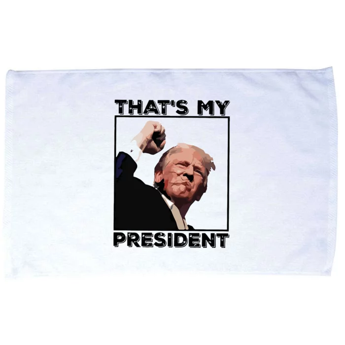 Assassination Attempt Donald Trump Fist Pumping Trump Bleeding Trump Microfiber Hand Towel