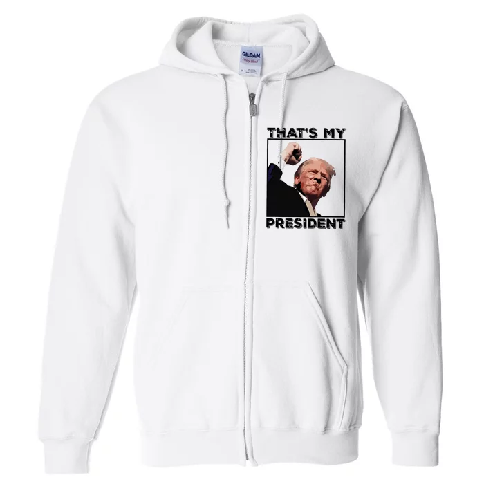 Assassination Attempt Donald Trump Fist Pumping Trump Bleeding Trump Full Zip Hoodie