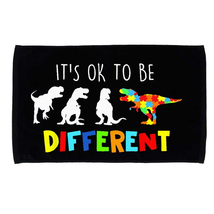 Autism Awareness Dinosaur Its Ok To Be Different Microfiber Hand Towel