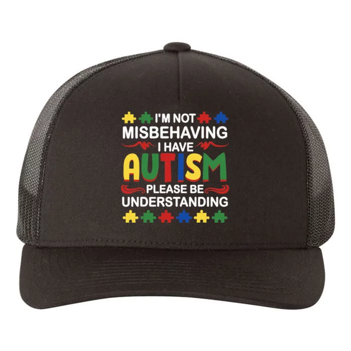 Autism Awareness Day Puzzle Pieces Autistic Spectrum ASD Yupoong Adult 5-Panel Trucker Hat