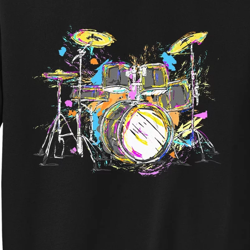 Abstract Art Drums Musician Music Band Throne Noose Sweatshirt