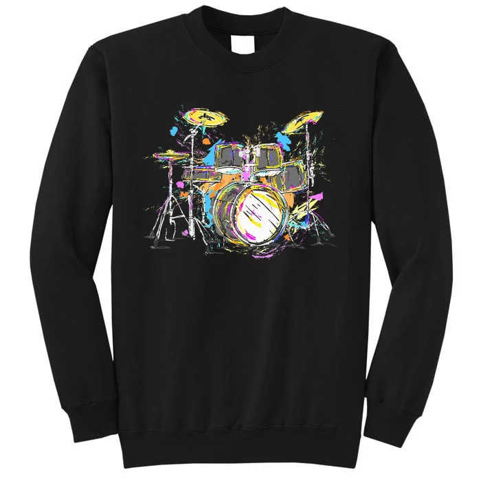 Abstract Art Drums Musician Music Band Throne Noose Sweatshirt