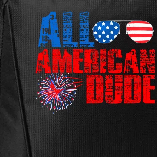 All American Dude 4th Of July City Backpack