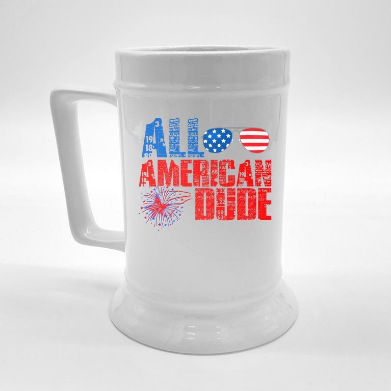 All American Dude 4th Of July Beer Stein