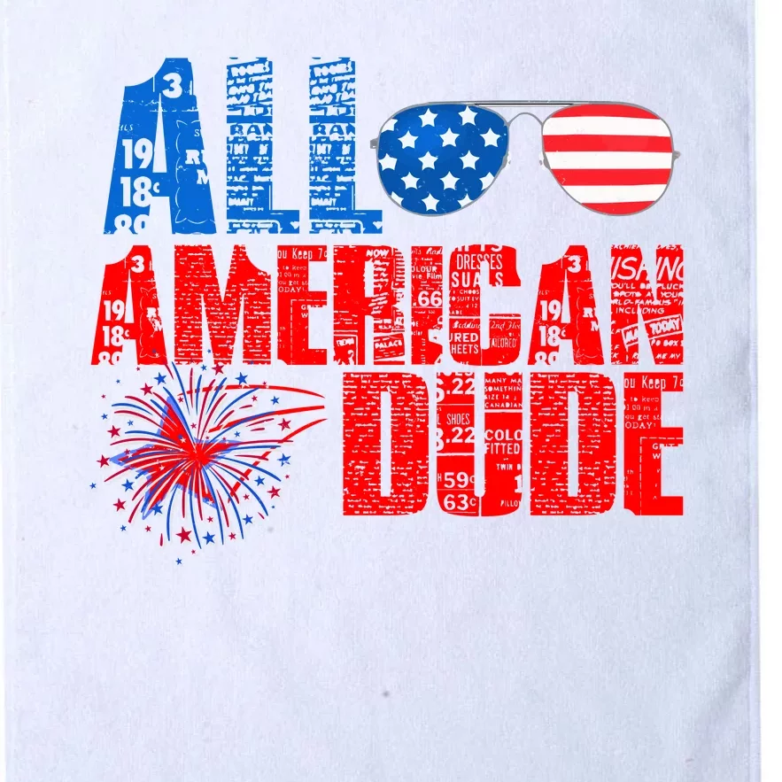 All American Dude 4th Of July Platinum Collection Golf Towel