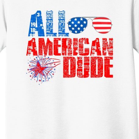 All American Dude 4th Of July Toddler T-Shirt