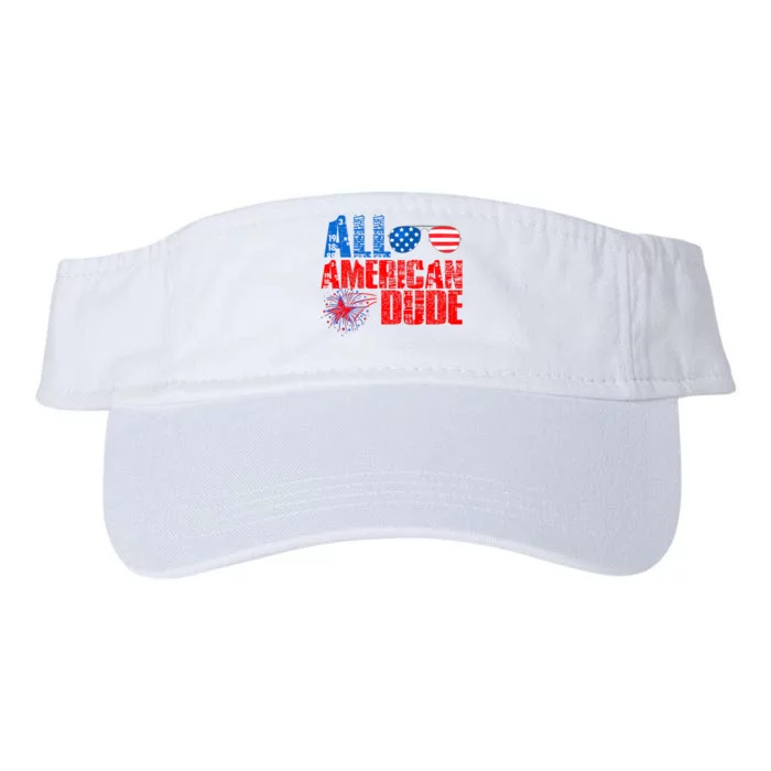 All American Dude 4th Of July Valucap Bio-Washed Visor