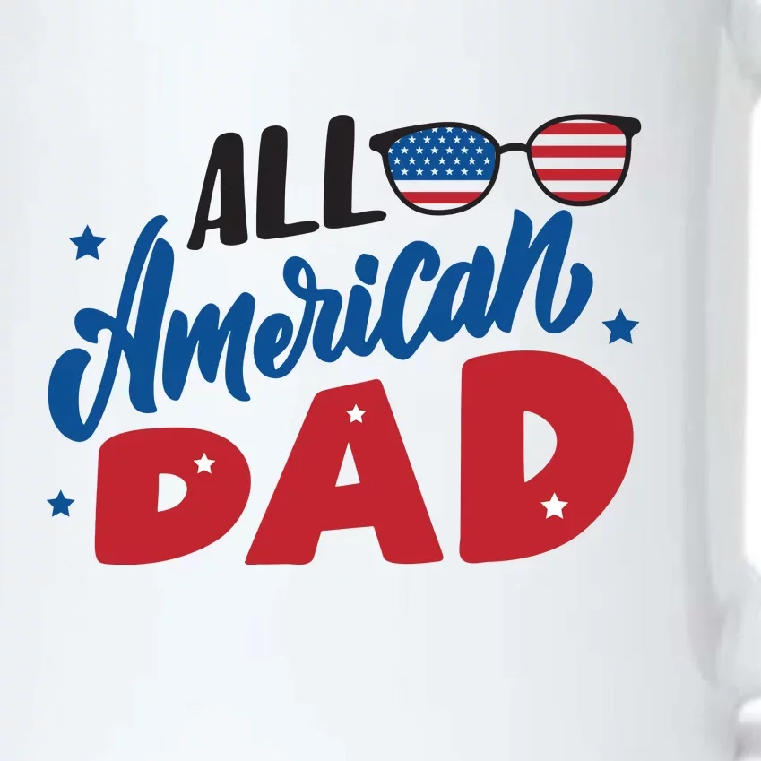 All American Dad | 4th Of July Family Outfits Black Color Changing Mug