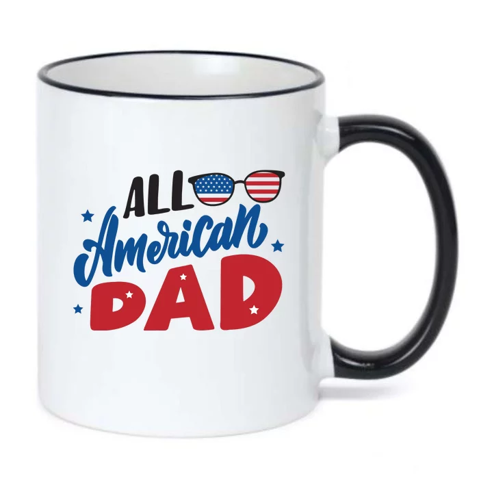 All American Dad | 4th Of July Family Outfits Black Color Changing Mug