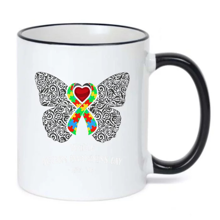 Autism Awareness Day Black Color Changing Mug