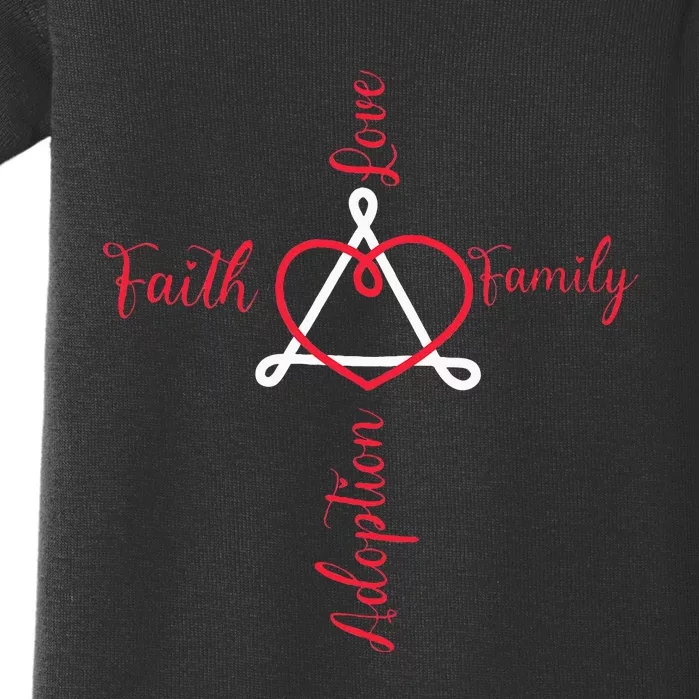 Adoption Announcement Day Family Faith Love Baby Bodysuit