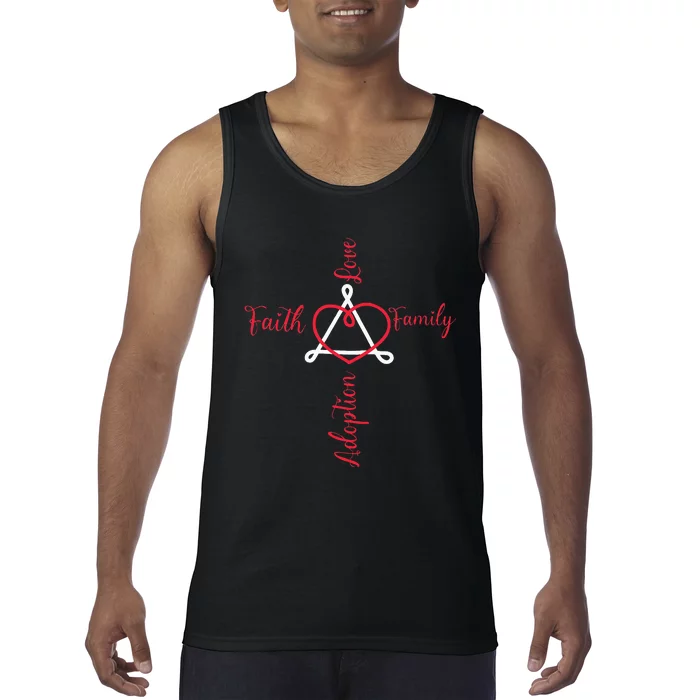 Adoption Announcement Day Family Faith Love Tank Top