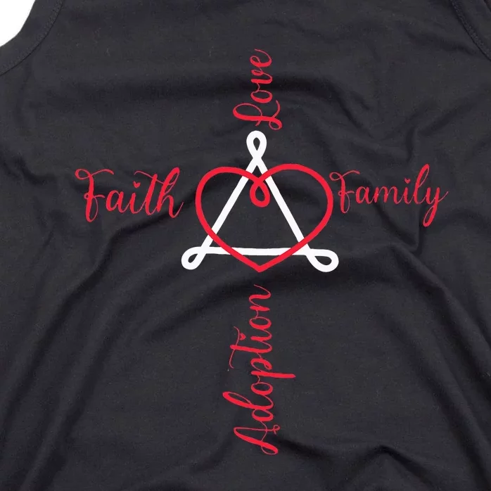 Adoption Announcement Day Family Faith Love Tank Top