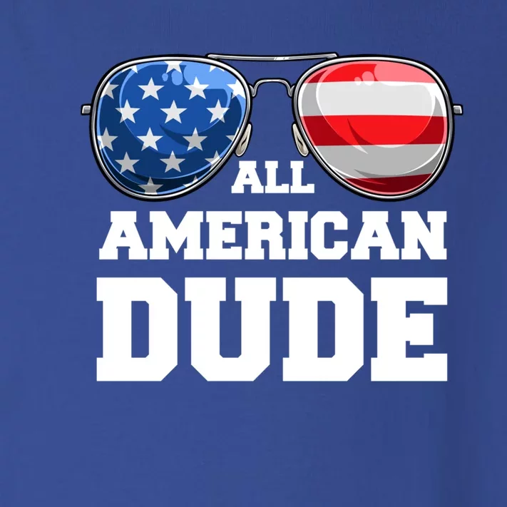 All American Dude 4th Of July Great Gift Toddler Long Sleeve Shirt