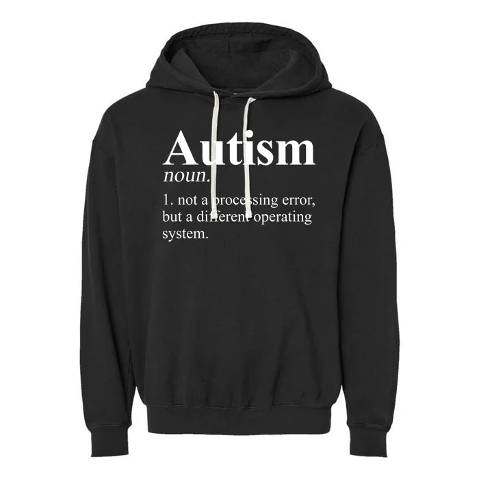 Autism Awareness Definition Gift Garment-Dyed Fleece Hoodie