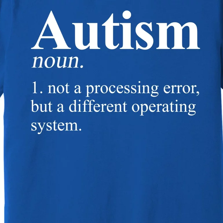 Autism Awareness Definition Gift Premium T-Shirt