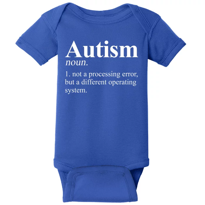 Autism Awareness Definition Gift Baby Bodysuit