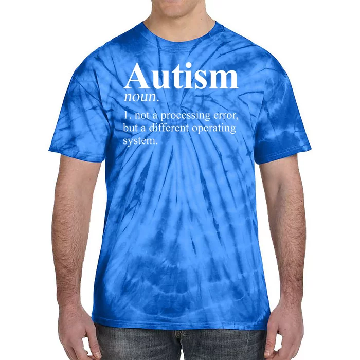 Autism Awareness Definition Gift Tie-Dye T-Shirt