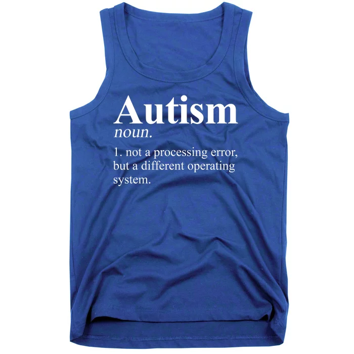 Autism Awareness Definition Gift Tank Top