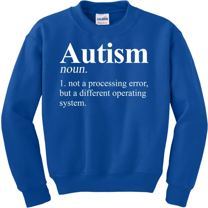 Autism Awareness Definition Gift Kids Sweatshirt