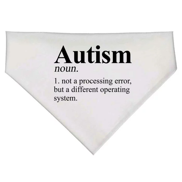 Autism Awareness Definition Gift USA-Made Doggie Bandana